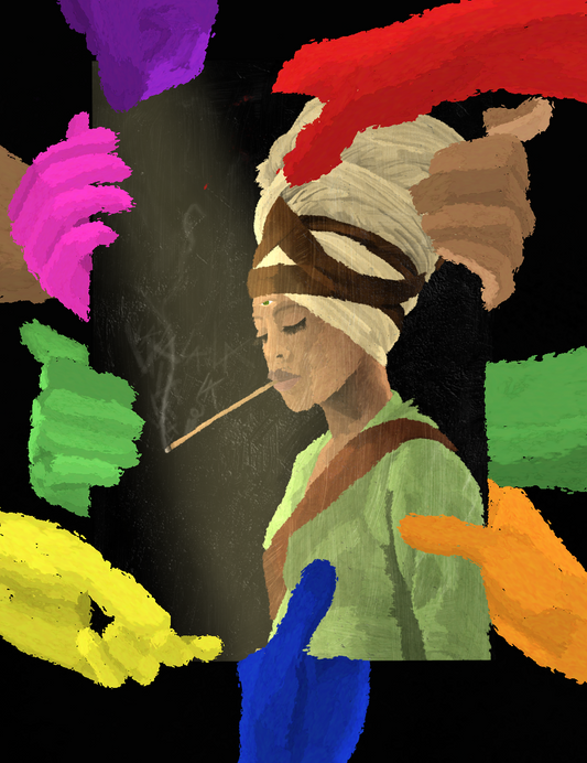 "Badu" Print